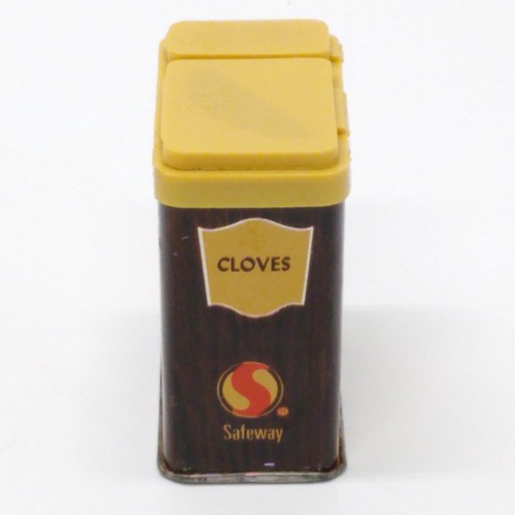 Vintage Crown Colony Cloves Ground Spice Tin Safeway Stores 1975 - Picture 2 of 6